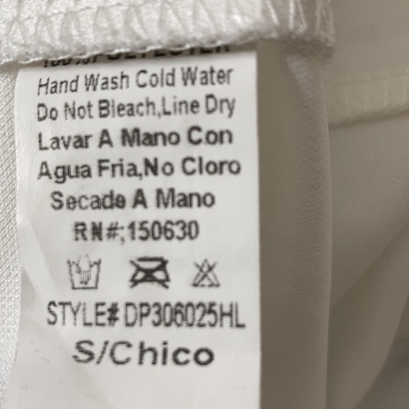 Dropdead white scuba net dress with black embroidery, fully lined. - Picture 4 of 4